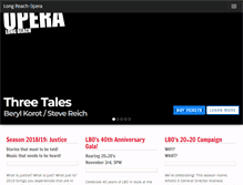 Tablet Screenshot of longbeachopera.org